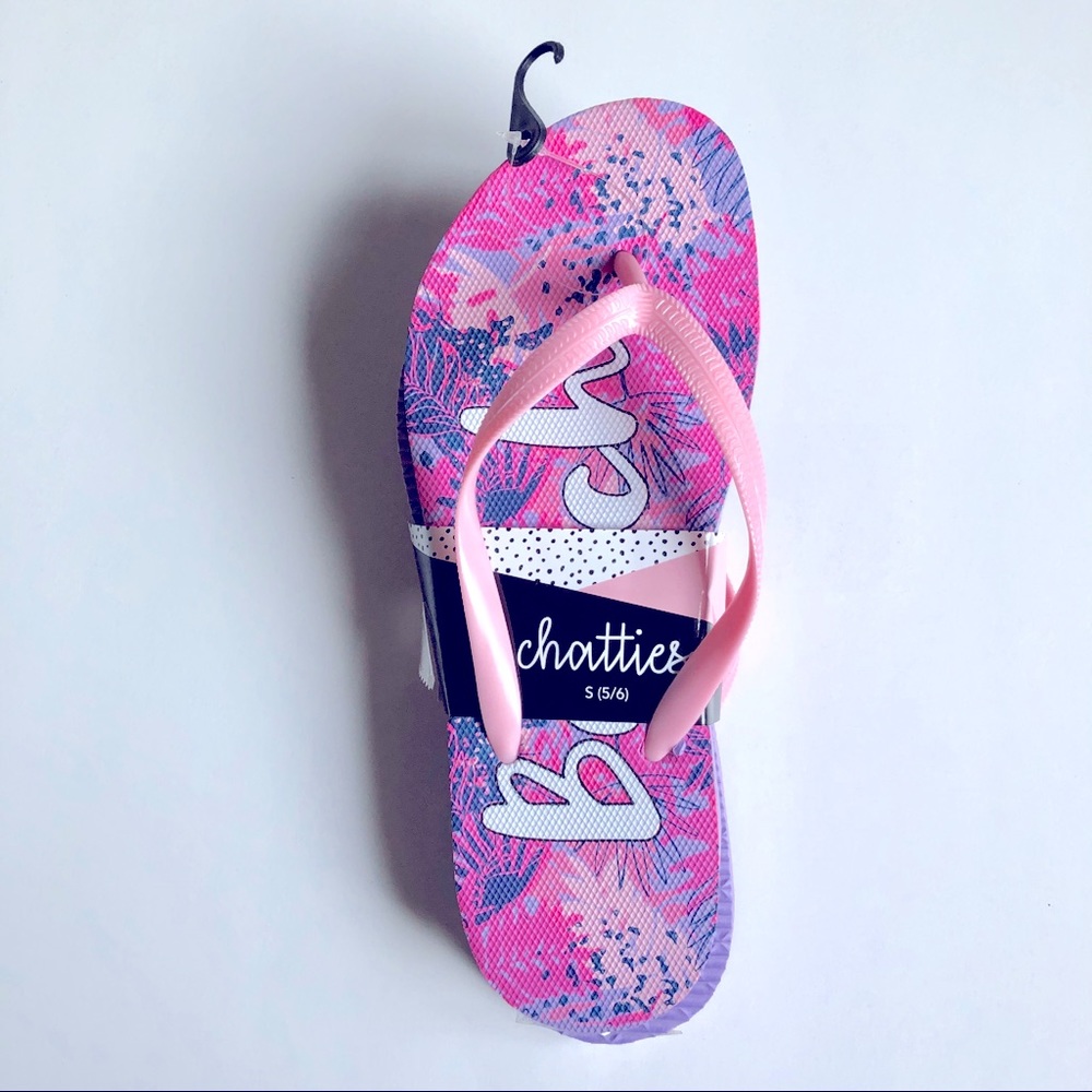 3/$15 BEACH VIBES Flip Flop Sandals Pink Small 5 / 6 Women’s NEW